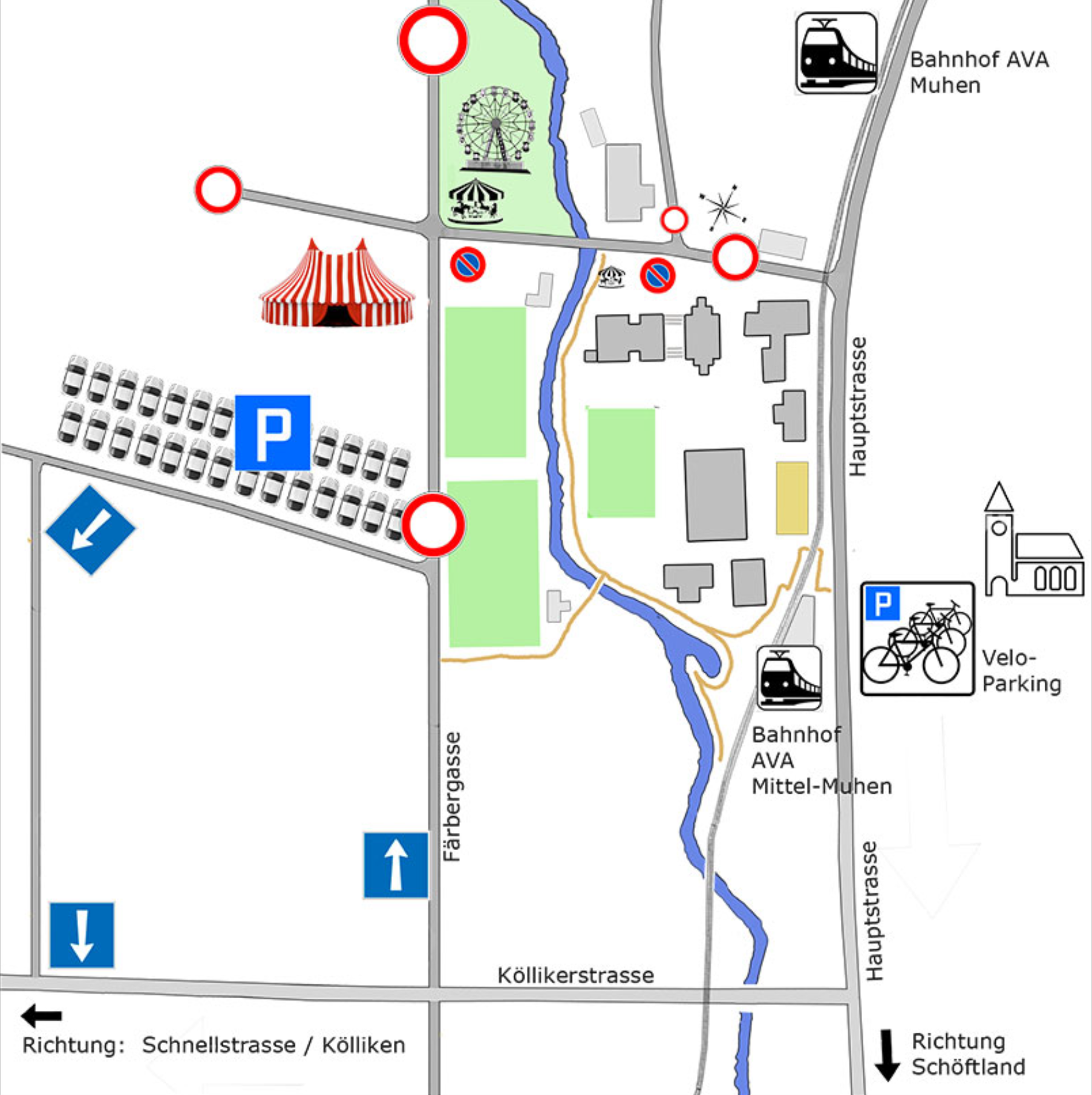Plan Dorffest Verkehr